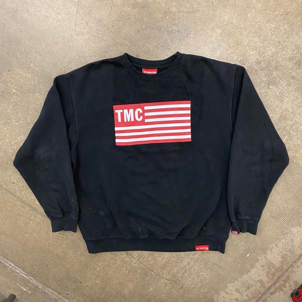 he Marathon Clothing TMC Flag Run A Lap Nipsey Hussle Sweatshirt Size XXL